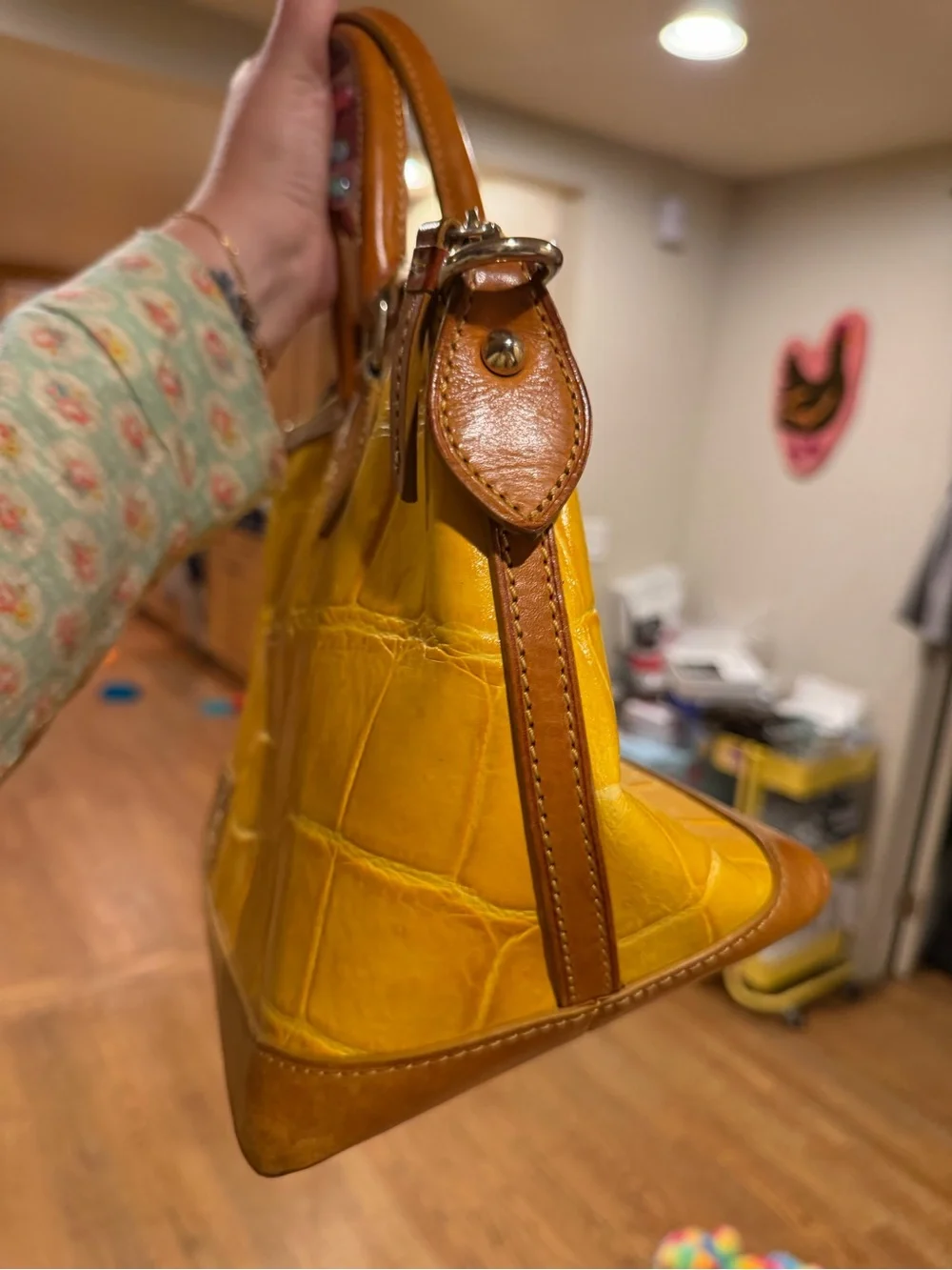 Dooney & Bourke croc embossed